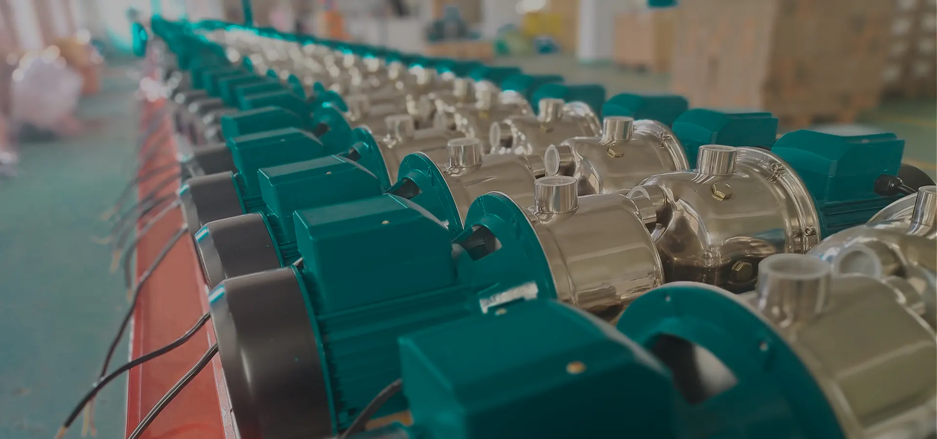 Water pump production line